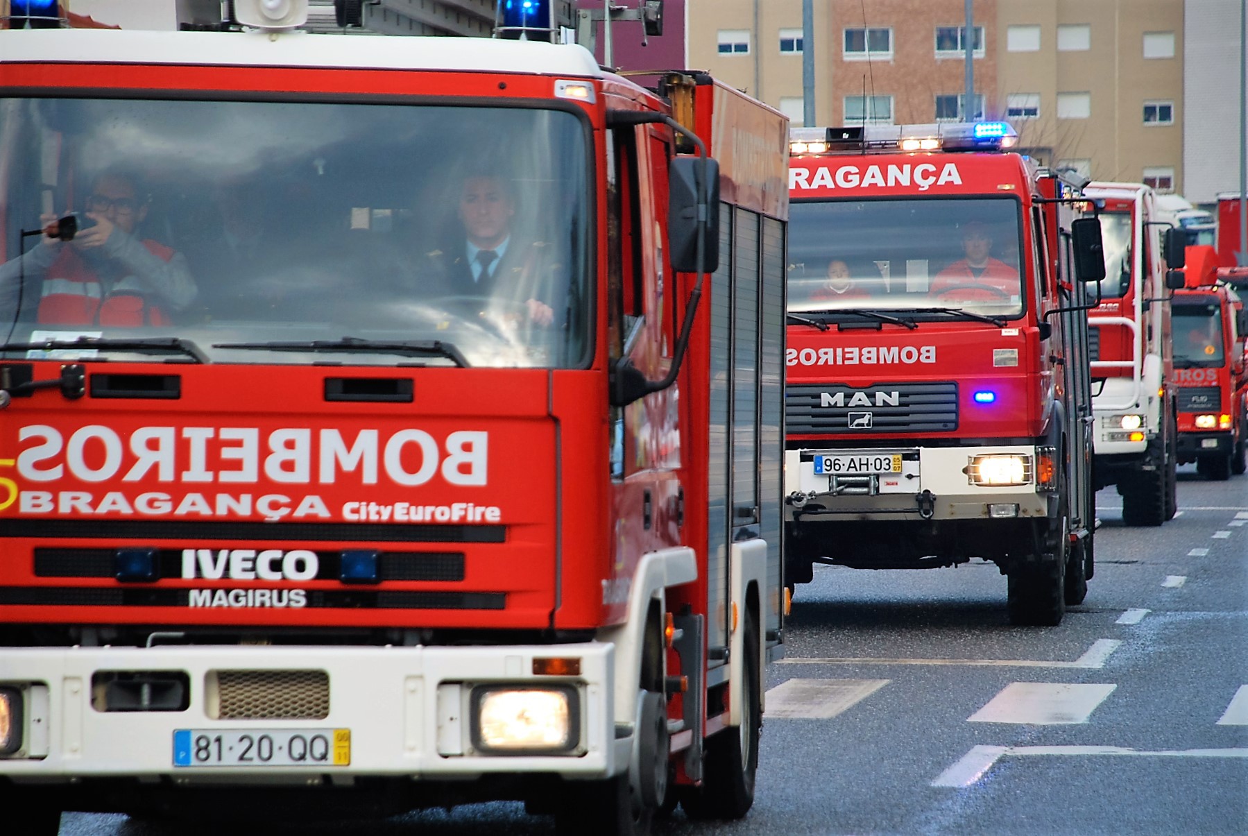  Bombeiros em dia de festa