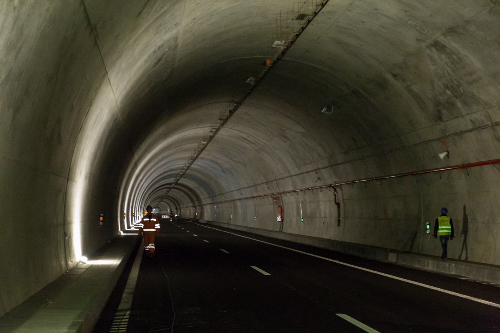  No interior do Túnel do Marão