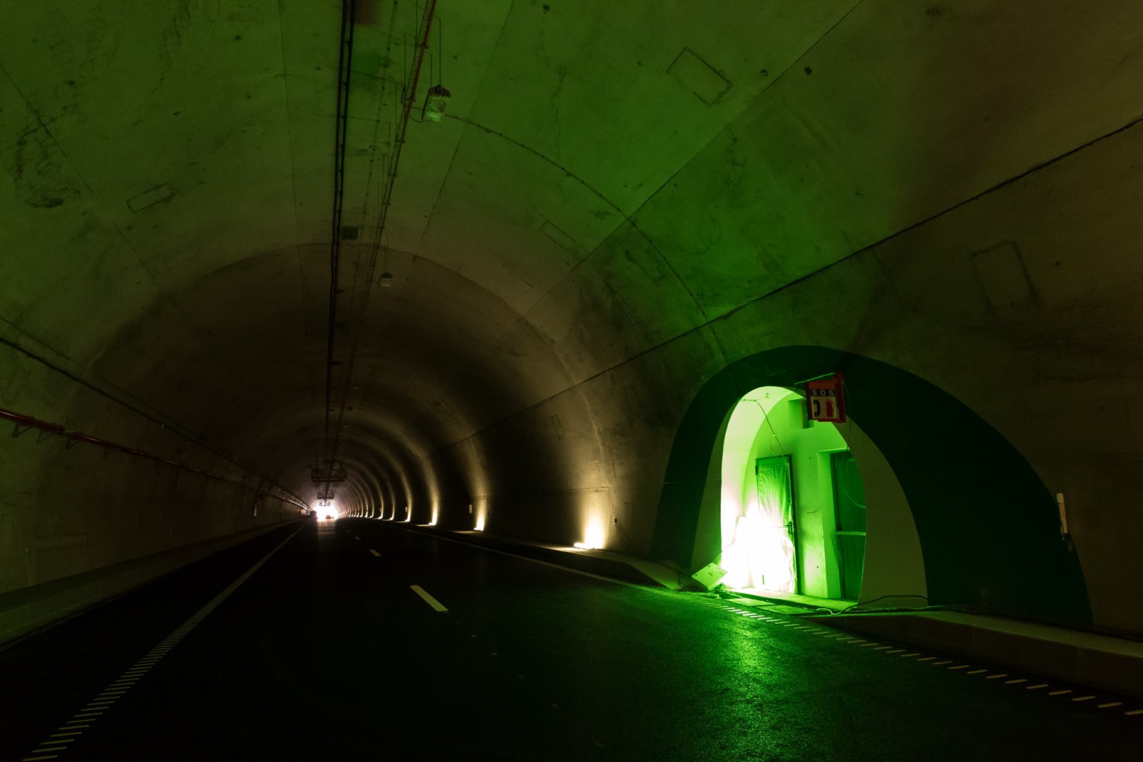  No interior do Túnel do Marão