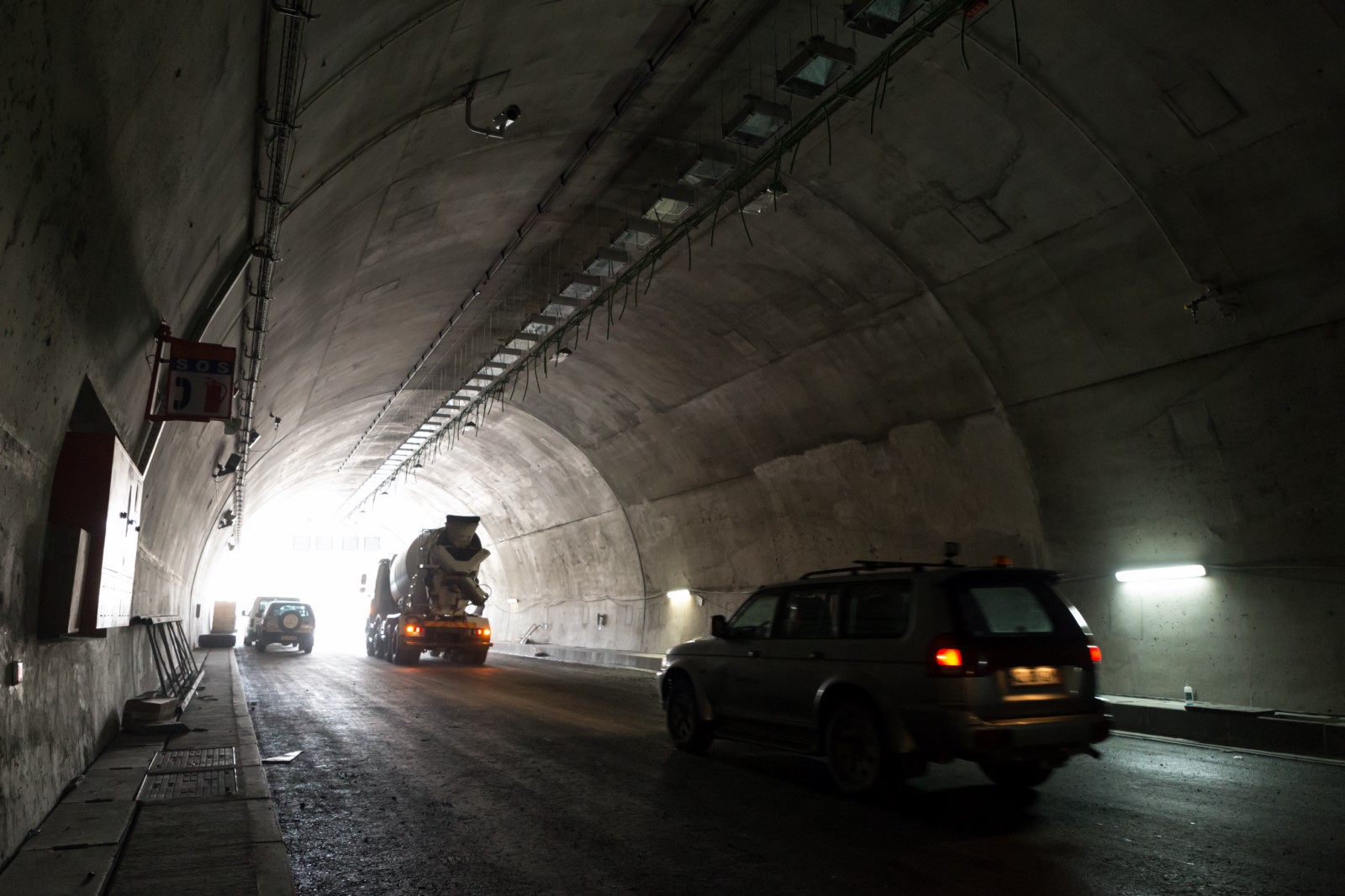  No interior do Túnel do Marão