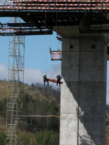 Teste na ponte de Quintanilha