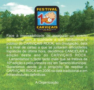 Carviçais suspenso