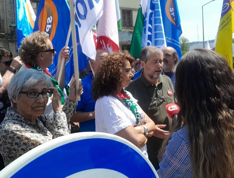 EN2 torna-se palco da luta dos professores de Norte a Sul do país