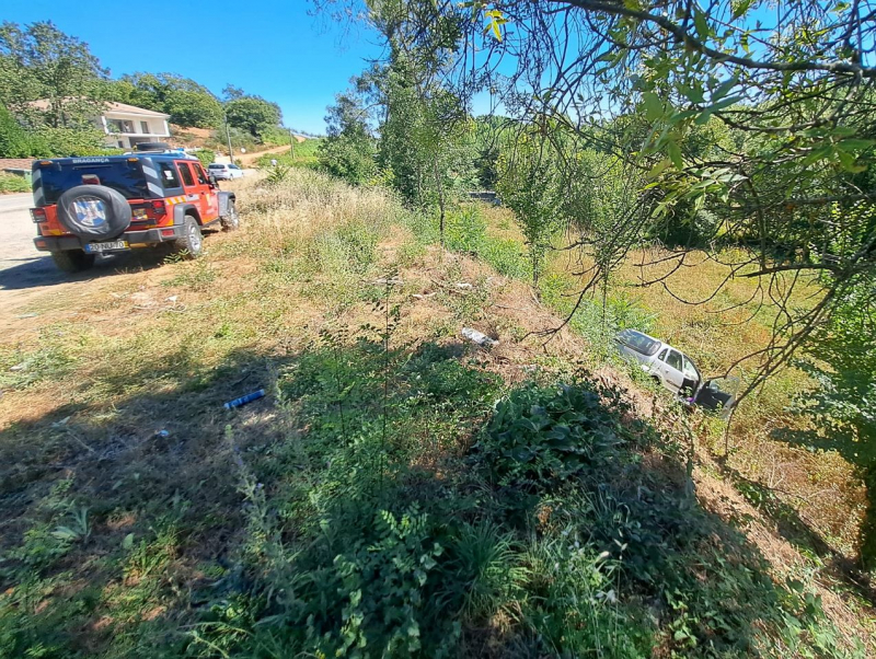 Despiste aparatoso em Grandais resulta numa mulher ferida.