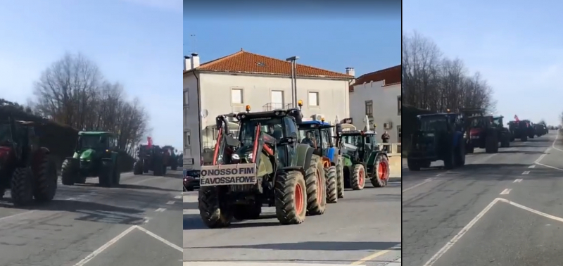 Protestos condicionam trânsito na fronteira da Bemposta, em Bragança