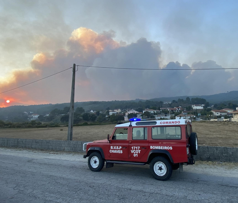 Cerca de 1.700 hectares ardidos no planalto de Monforte em Chaves