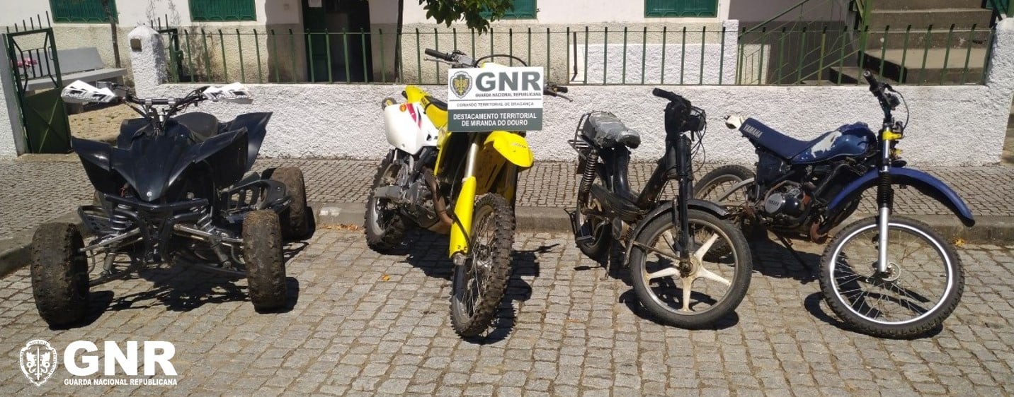 Detidos por condução ilegal e recuperados dois motociclos furtados em Vimioso